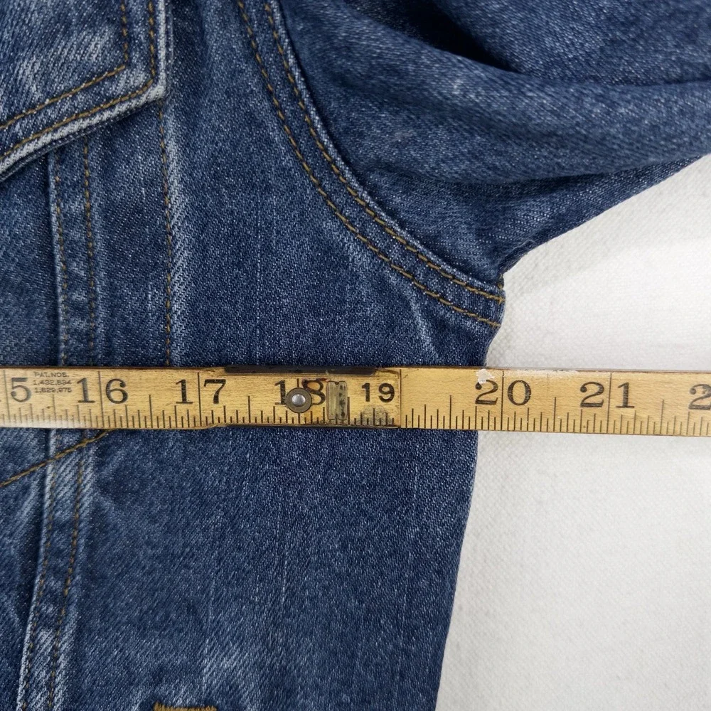 Levi's Denim Trucker Jacket Adult Medium Dark Wash Blue Jean Classic Type 3